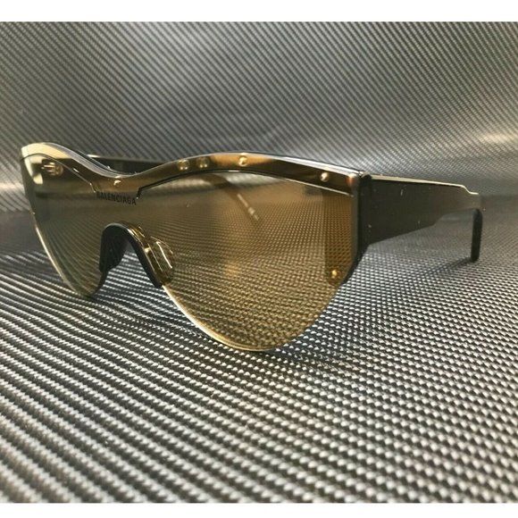 Balenciaga Round Gold Oval Unisex Sunglasses!
